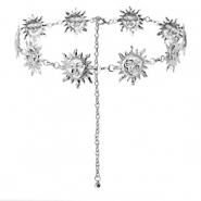 Hip chain sun Silver