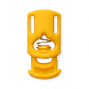 Colourful jewellery findings cord stopper rectangle Tropical Orange