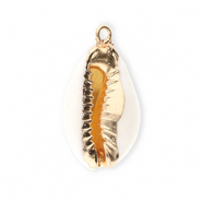 Shell pendants specials cowrie Creamy White-Gold