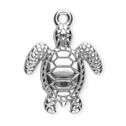 Stainless steel charms turtle Silver