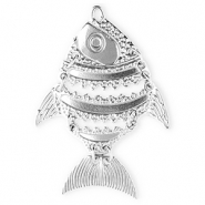 Stainless steel charms fish Silver
