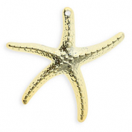 Acrylic charms starfish Gold