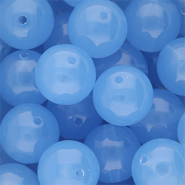 18 mm DQ&reg; acrylic beads shiny Blue