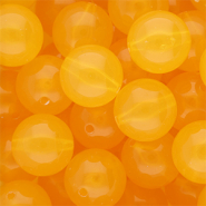 16 mm DQ&reg; acrylic beads shiny Warm Yellow