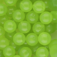 14 mm DQ&reg; acrylic beads shiny Light Green