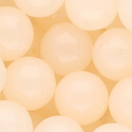 20 mm DQ&reg; acrylic beads shiny Light Peach