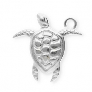 Stainless steel charms turtle Silver