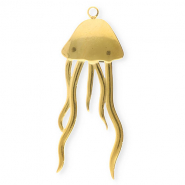 Stainless steel charms jellyfish Gold