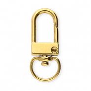 Stainless steel findings key chain 32mm Gold
