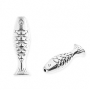 Stainless steel beads fish Silver
