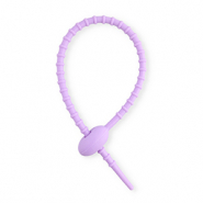 Colourful jewellery findings silicone zip tie Purple