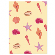 BY31® Jewellery cards sea life Yellow-Pink-Purple