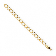 BY31® Stainless Steel findings extension chain set fish Gold