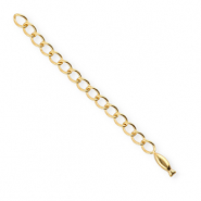 BY31® Stainless Steel findings extension chain set fish Gold