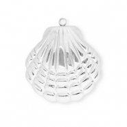 Stainless steel charms shell Silver