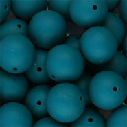 Silicone beads 18mm Teal Green