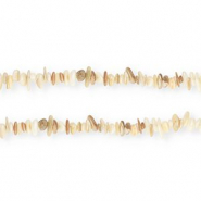 Shell beads chipstone Natural White-Beige Brown