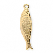 Stainless steel charms fish Gold