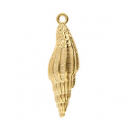 Stainless steel charms shell Gold
