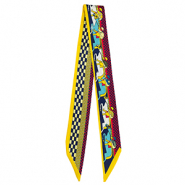 Bandana scarf with horses Yellow-Dark Blue-Red