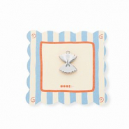 BY31&reg; Eco-brass metal charms farfalle pasta Silver