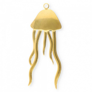 Stainless steel charms jellyfish Gold