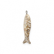 DQ&reg; greek ceramic charms sardine Beige