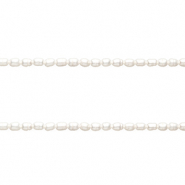 TQ Freshwater pearls rice 4x3 mm Natural White