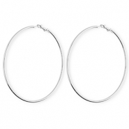 Stainless steel earrings / creoles Silver