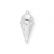 BY31&reg; Eco-brass metal charms ice cream Silver