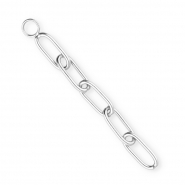 BY31&reg; Stainless steel anchor chain link charms Silver