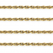 Stainless steel findings belcher chain twist Gold