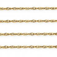 Stainless steel findings belcher chain twist Gold