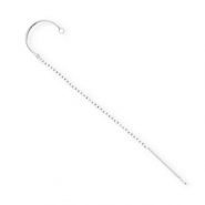 BY31&reg; Stainless Steel findings earrings&nbsp;/&nbsp;creoles with loop Silver