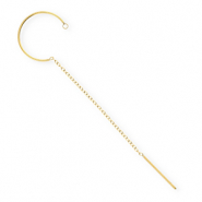 BY31&reg; Stainless Steel findings earrings&nbsp;/&nbsp;creoles with loop Gold