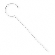 BY31&reg; Stainless Steel findings earrings&nbsp;/&nbsp;creoles with loop Silver
