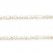 Imperfect freshwater pearls nugget round 7-8mm Natural White