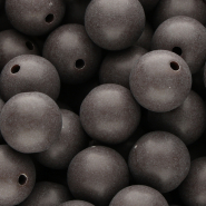 16 mm DQ acrylic beads Dark chocolate brown