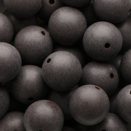 20 mm DQ acrylic beads Dark chocolate brown