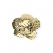 Statement charms flower Gold