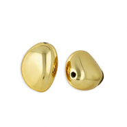 Acrylic beads oval Gold