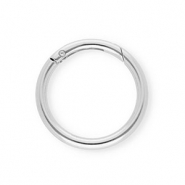 Keychain clasp findings ring Silver