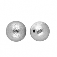 14 mm Acrylic beads round Silver