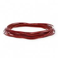 leather round 1,5mm Red