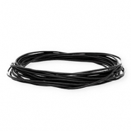 leather round 1,5mm Black
