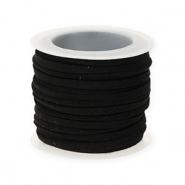 Faux suede flat 3mm Black