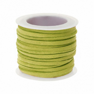 Faux suede flat 3mm Lime green
