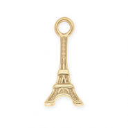 Stainless steel charms Eiffel Tower Gold
