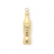 Stainless steel charms cola bottle Gold