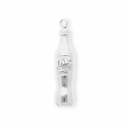 Stainless steel charms cola bottle Silver